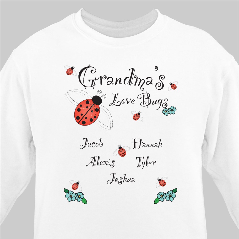Love Bugs Sweatshirt | Personalized Grandma Shirts