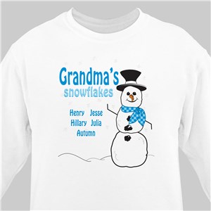 Snowflakes Sweatshirt | Personalized Christmas Shirt