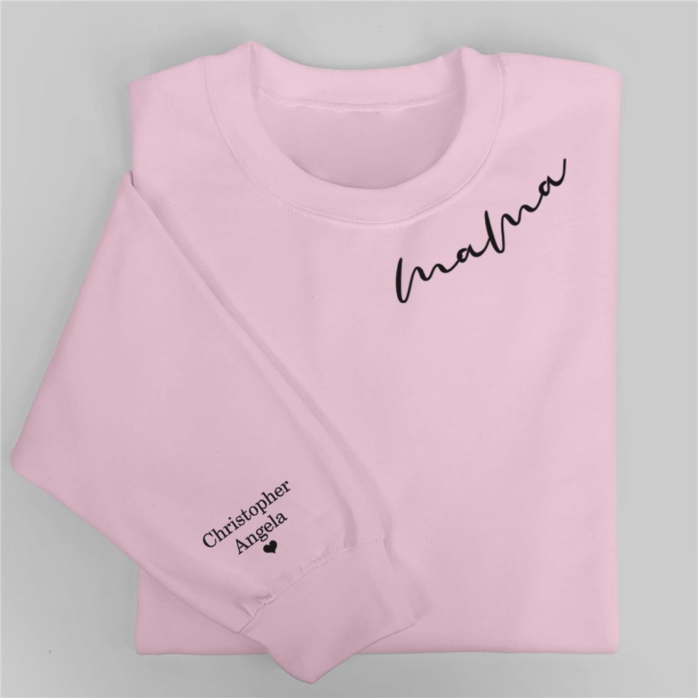 Embroidered Title with Names Sweatshirt