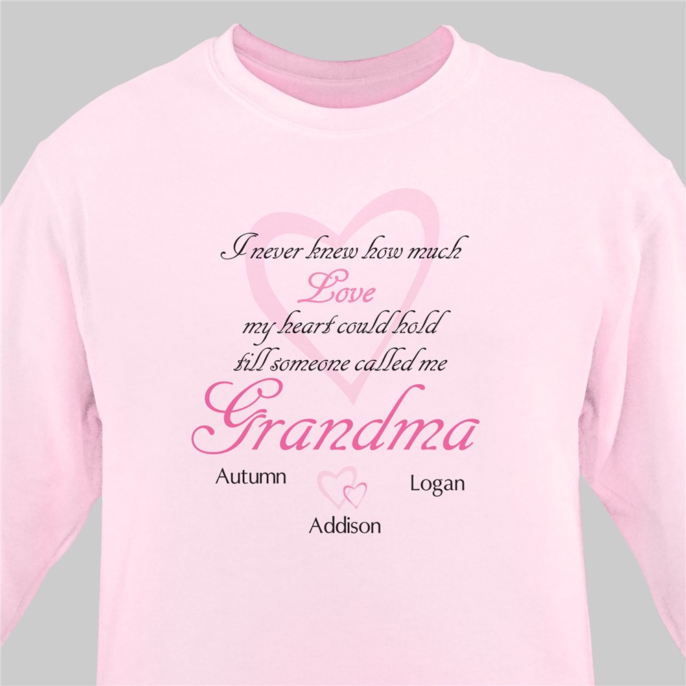 How Much Love Personalized Sweatshirt | Personalized Gifts For Grandma
