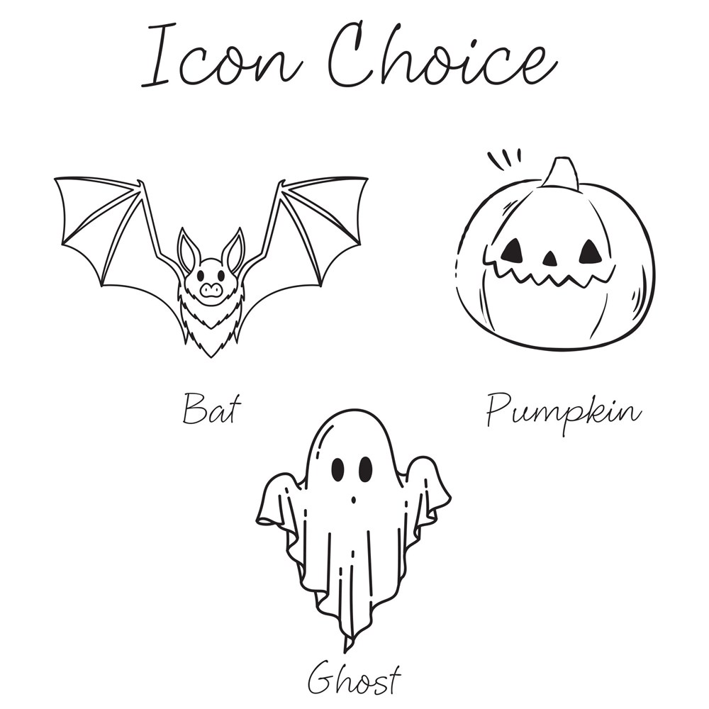 Custom Kids Halloween Sweatshirt with Spooky Icons