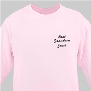 Embroidered Any Message Sweatshirt 521655X