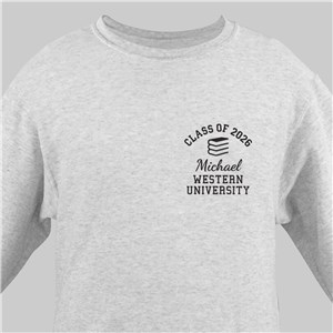 Embroidered Grad Icons Sweatshirt 523339X