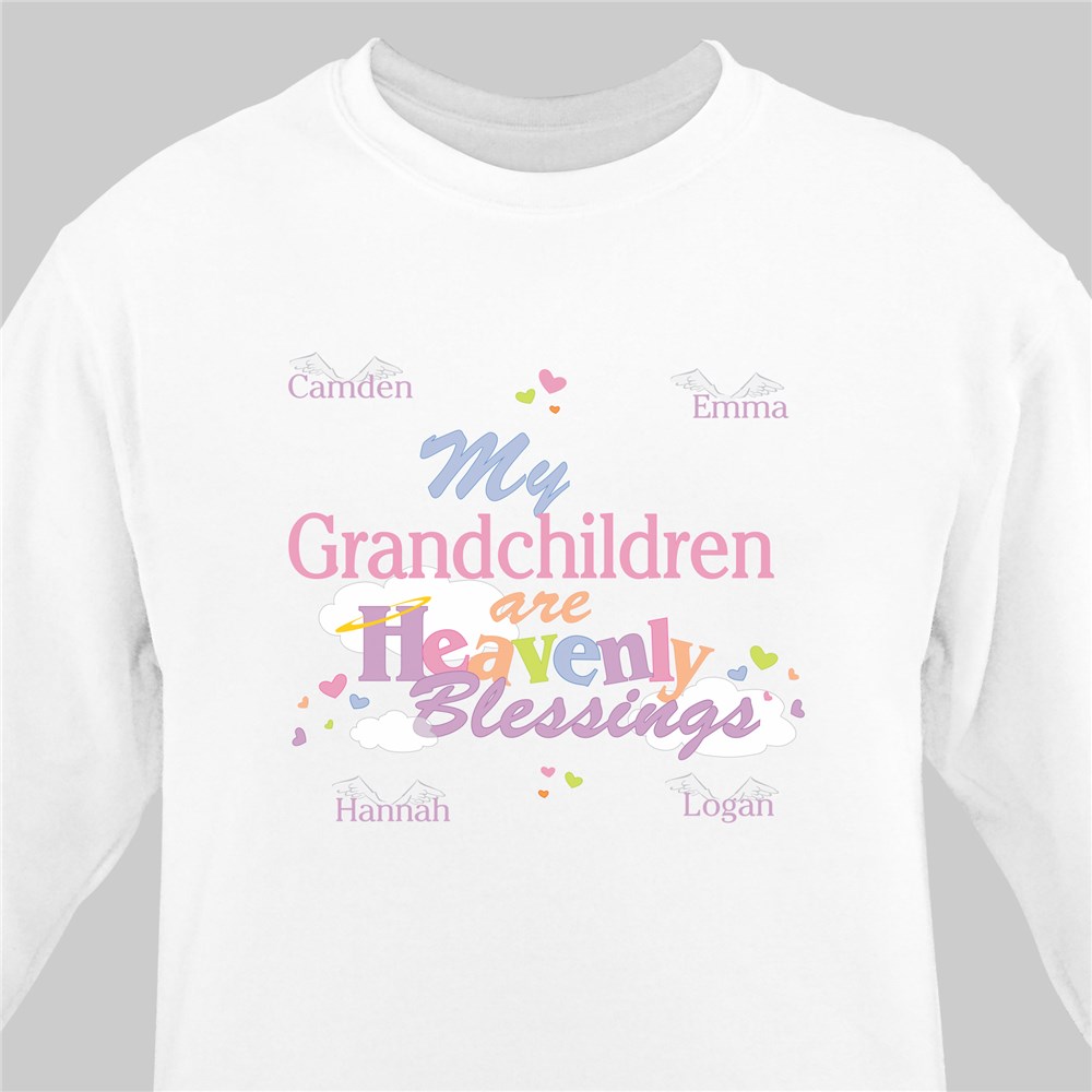 Heavenly Blessings Personalized Sweatshirt | Personalized Grandma Sweatshirts