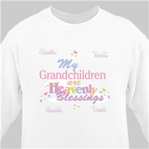 Heavenly Blessings Personalized Sweatshirt | Personalized Grandma Sweatshirts