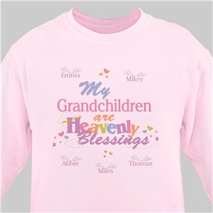 Heavenly Blessings Personalized Sweatshirt | Personalized Grandma Sweatshirts