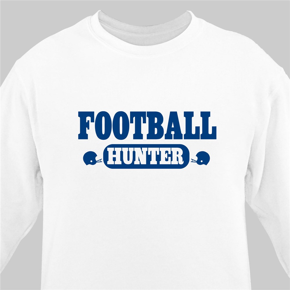 Personalized Football Youth Sweatshirt 