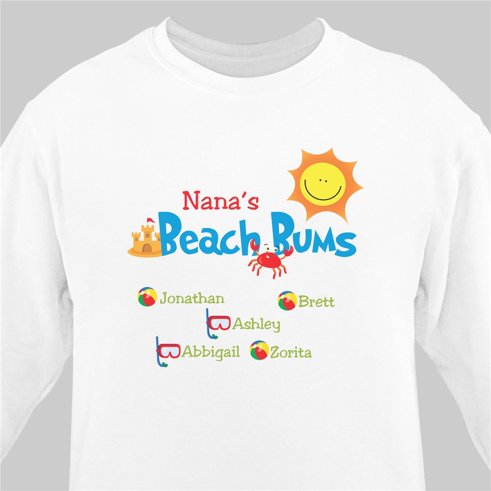 Personalized Beach Bums Sweatshirt | Personalized Shirts