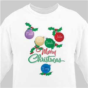 Merry Christmas Sweatshirt | Personalized Christmas Shirt