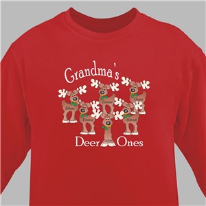 Personalized Reindeer Sweatshirt