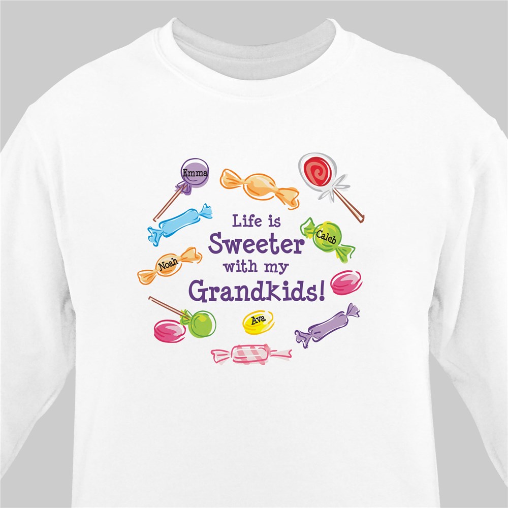 Life Is Sweeter Personalized Sweatshirt | Personalized Grandma Shirts
