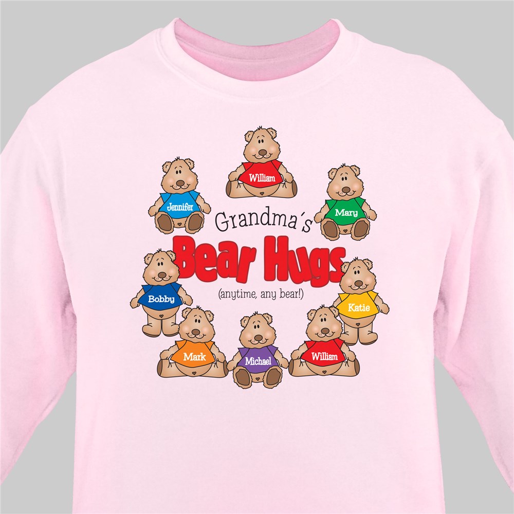 Bear Hugs Personalized Sweatshirt | Personalized Grandma Shirts