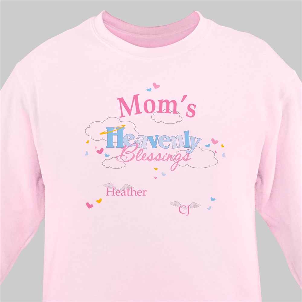 Heavenly Blessings Personalized Sweatshirt | Personalized Grandma Shirts