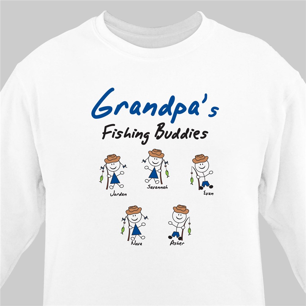 Personalized Fishing Buddies Sweatshirt | Personalized Sweatshirts