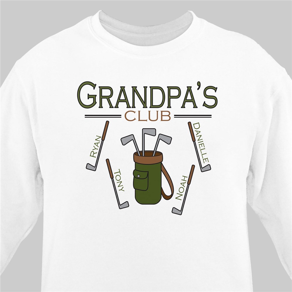 Personalized Golf Club Sweatshirt | Golf Gifts For Dad