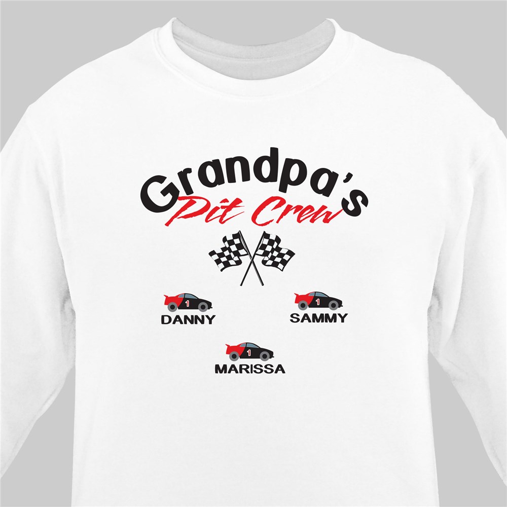 Personalized Pit Crew Sweatshirt | Grandpa Shirts