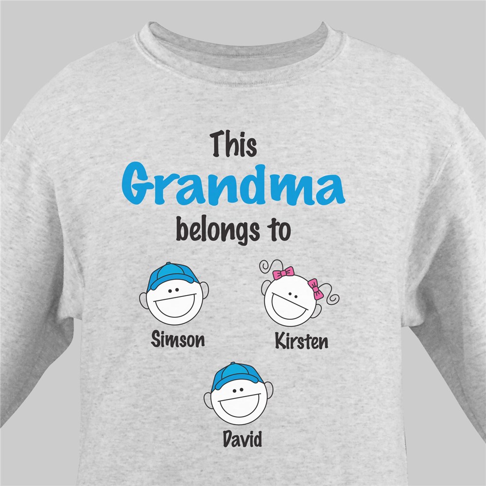 Personalized Belongs to Sweatshirt | Personalized Grandma Gifts