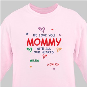 We Love You Personalized Sweatshirt | Personalized Gifts For Grandma