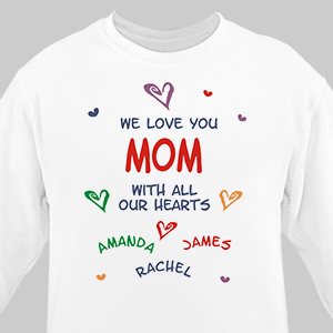 We Love You Personalized Sweatshirt | Personalized Gifts For Grandma