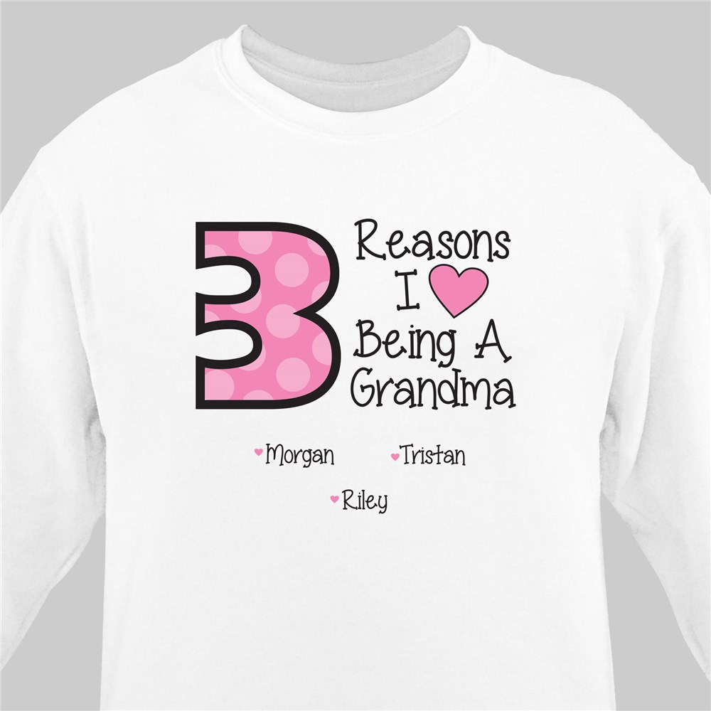Personalized Reasons I Love Sweatshirt | Personalized Grandma Shirts