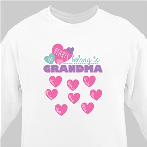 Custom Printed Grandma Sweatshirt | Personalized Grandma Shirts
