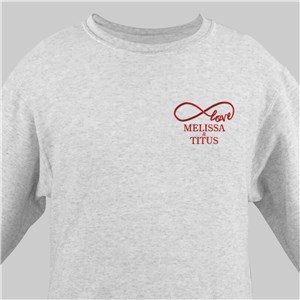 Embroidered Infinity Love Sweatshirt