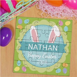 Bunny Puzzle for Easter | Personalized Easter Gift For Kids