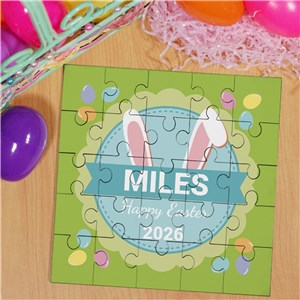 Bunny Puzzle for Easter | Personalized Easter Gift For Kids