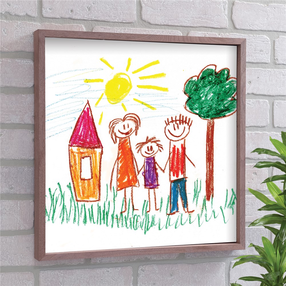Personalized Kid's Art Framed Wall Sign