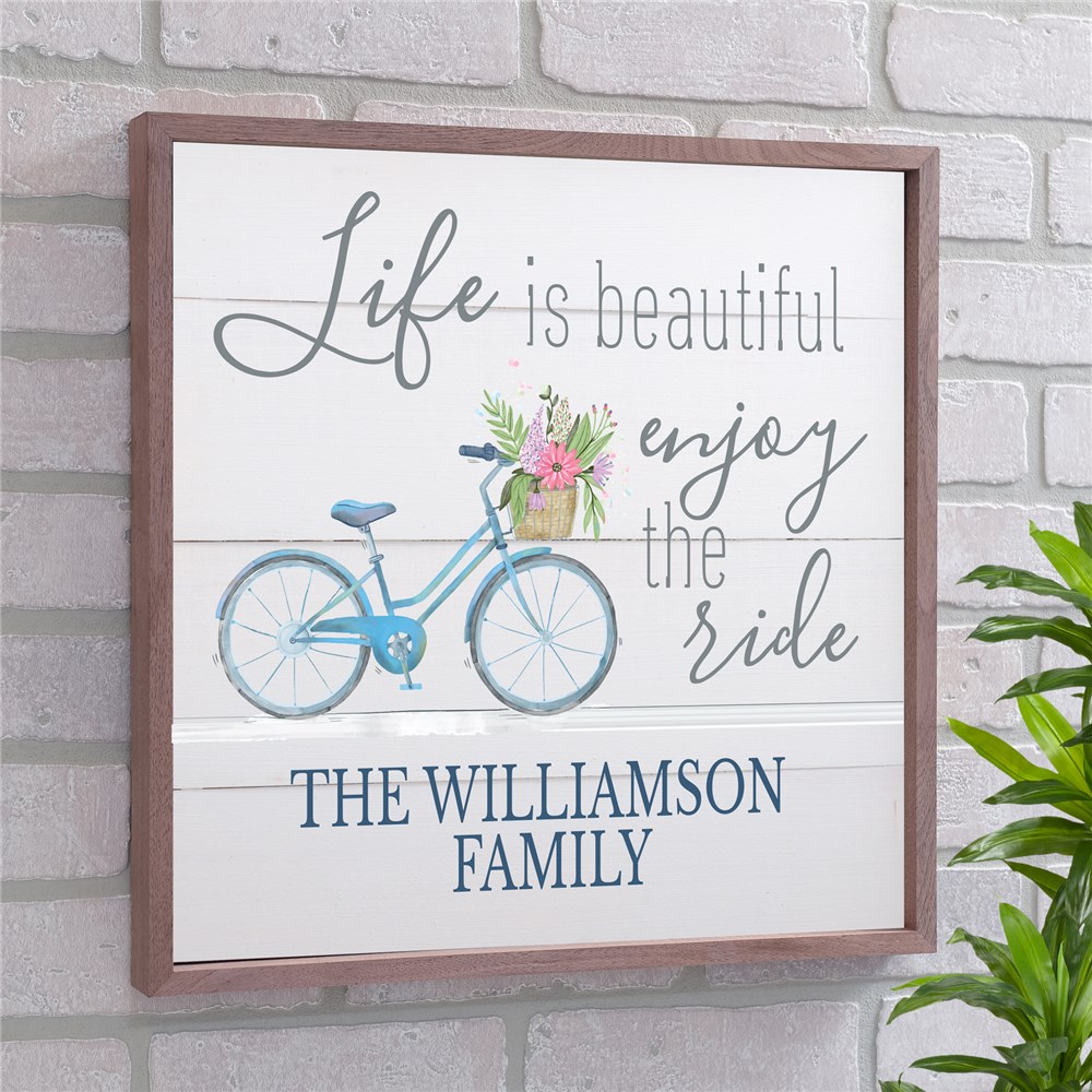Personalized Life Is Beautiful Wall Decor | Personalized Wooden Signs For Home