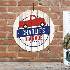 Personalized Truck Garage House Sign | Personalized Garage Signs