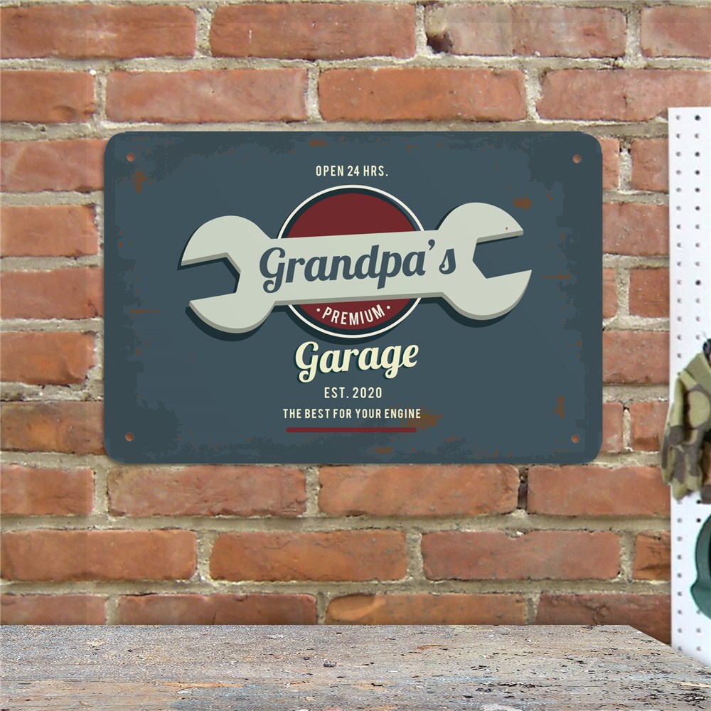 Personalized Vintage Garage Wall Sign GiftsForYouNow