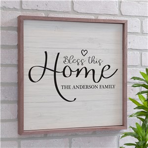 Personalized Bless This Home Heart Wall Decor | Personalized Pallet Signs