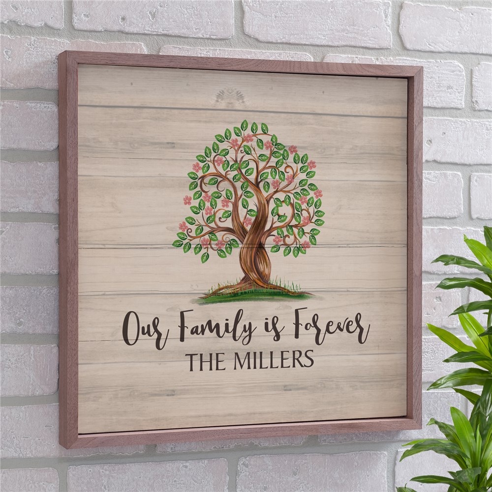 Our Family Is Forever Wood Pallet Personalized Wall Decor GiftsForYouNow