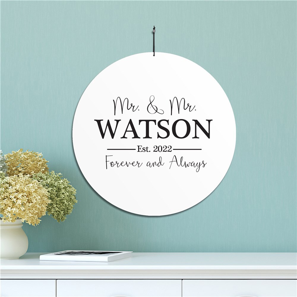 Personalized Mr and Mrs House Sign | Personalized Family Name Signs