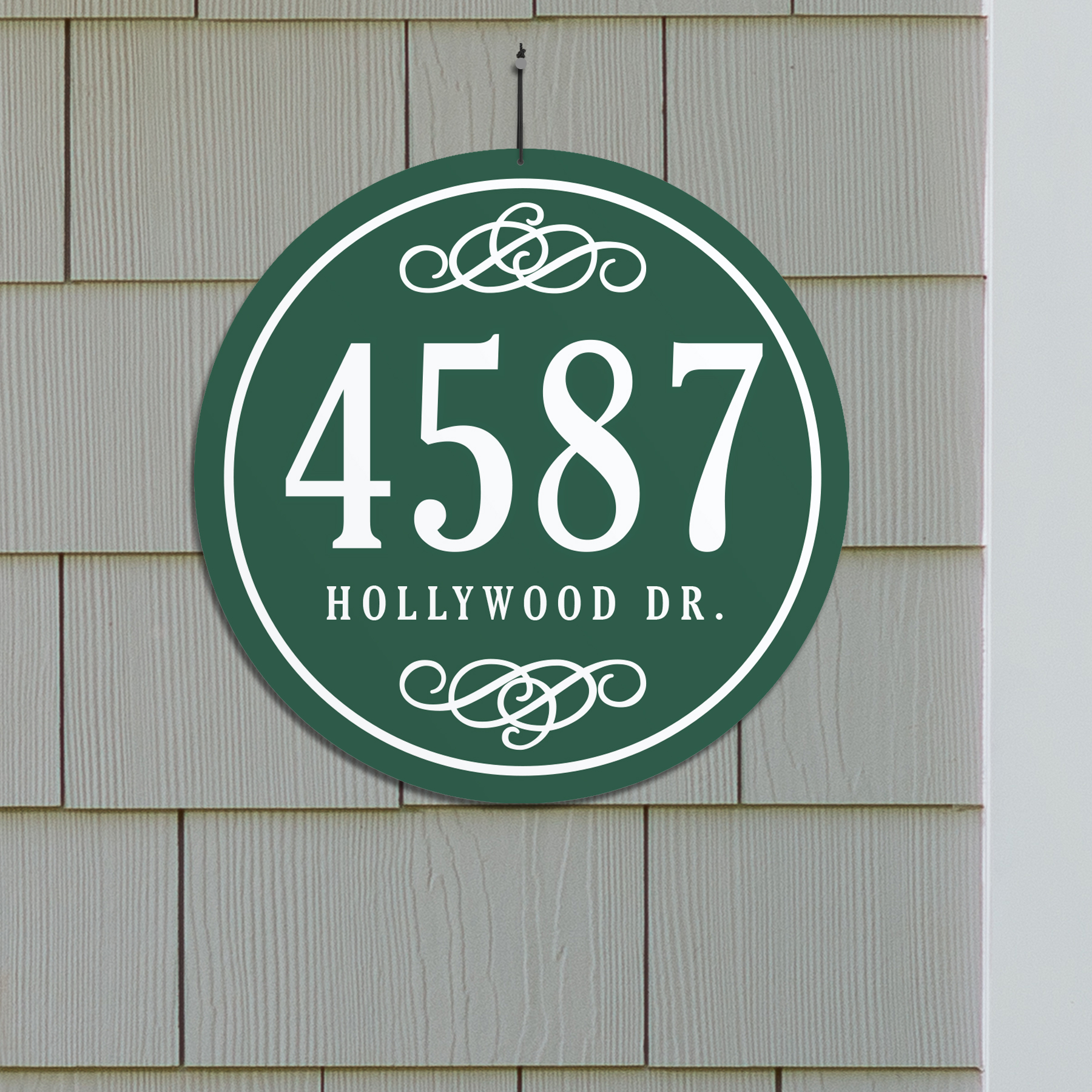 Personalized Scroll Address Sign | Personalized Address Signs