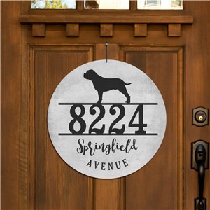 Personalized Dog Breed Address Sign | Custom Welcome Signs