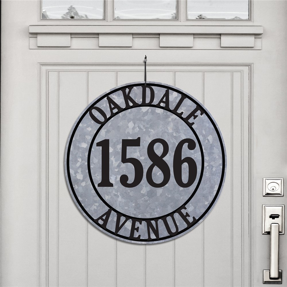 Personalized Address Sign Round GiftsForYouNow