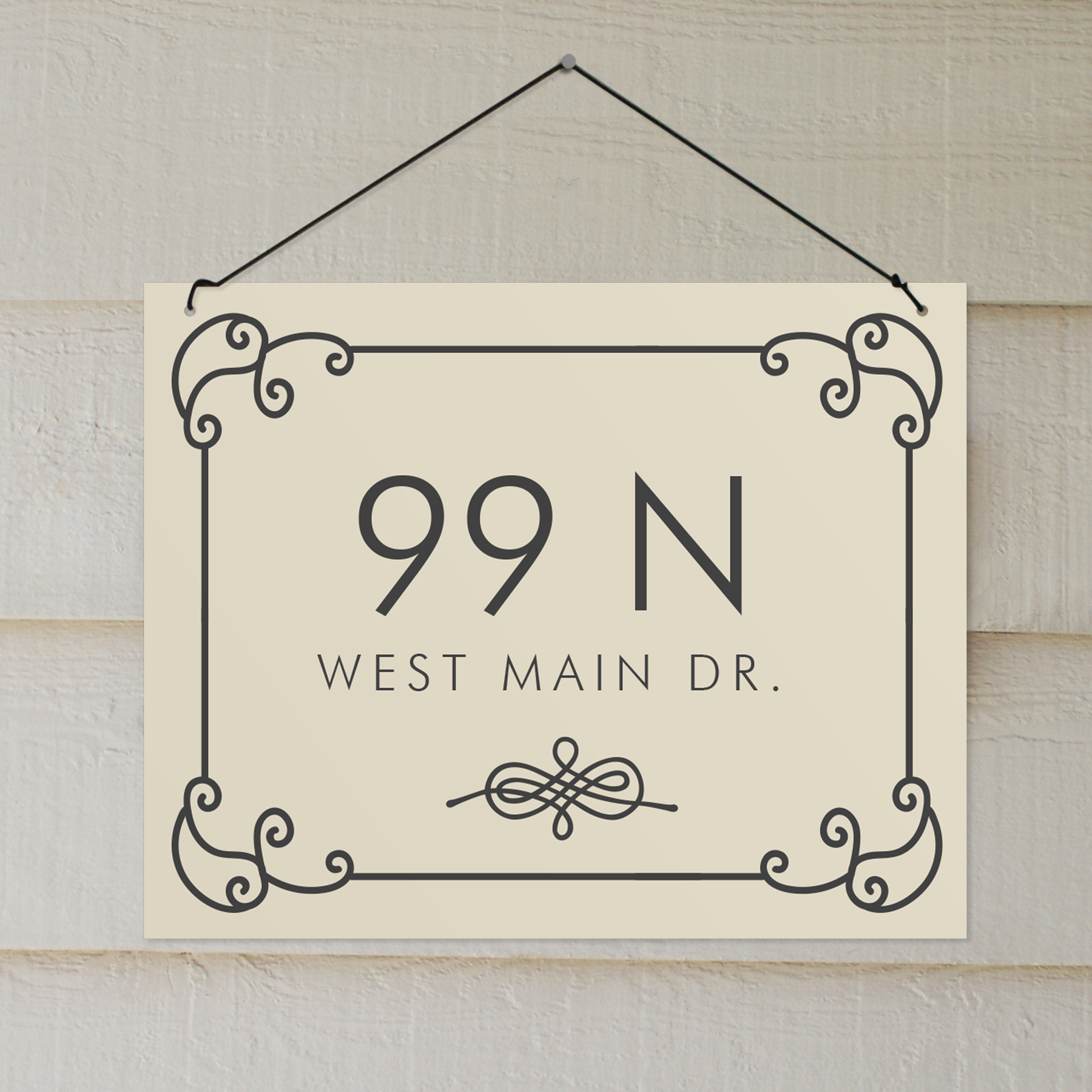Personalized Scroll Address Sign | Custom House Signs