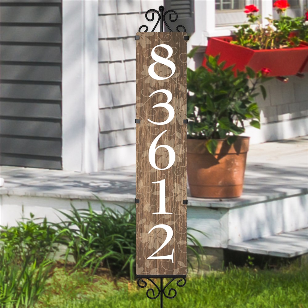 Rustic Personalized Address Yard Stake | Personalized Address Signs
