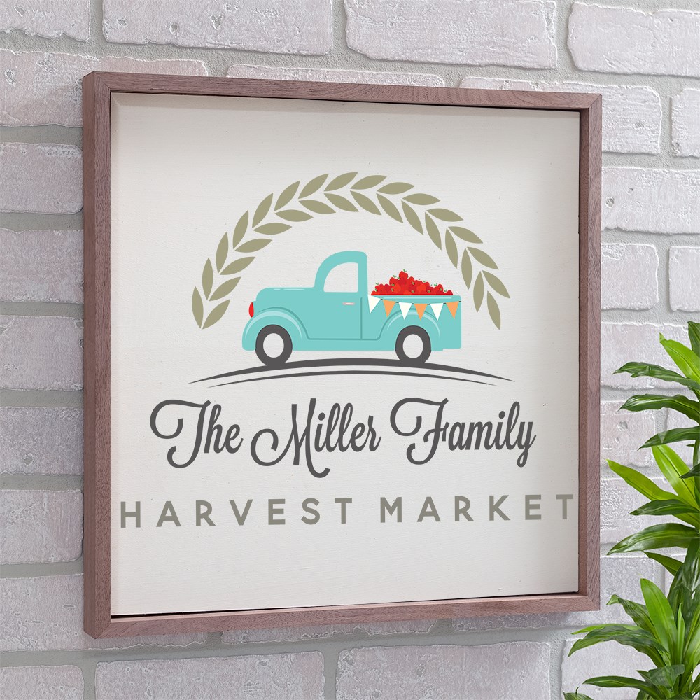 Harvest Market Personalized Pallet Decor | Wood Pallet Sign