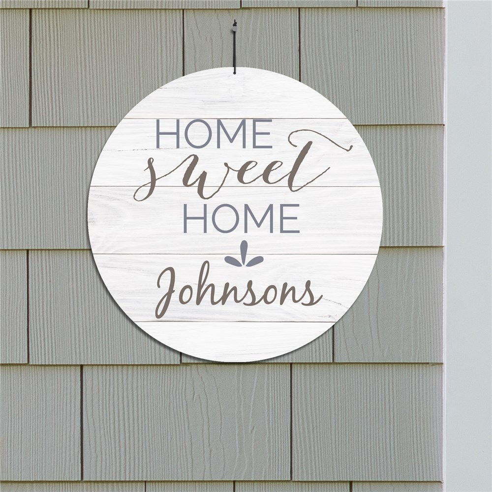 Home Sweet Home Personalized Wall Sign | Family Name Signs