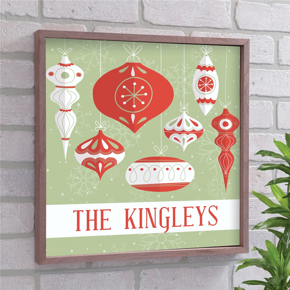 Personalized Vintage Christmas Ornament Wall Decor GiftsForYouNow