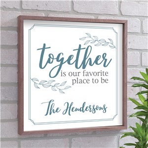 Personalized Together Wall Decor | Favorite Place Wood Pallet Decor