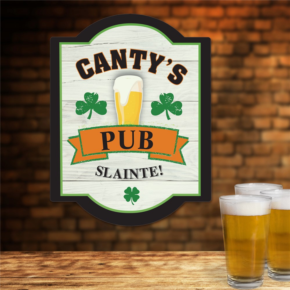 Personalized Old Irish Pub Sign GiftsForYouNow