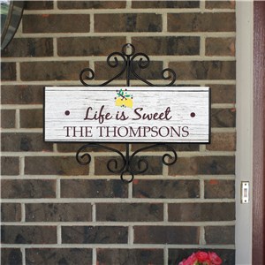 Lemon Home Decor | Personalized Life Is Sweet Sign