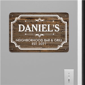 Bar Wall Art | Personalized Home Bar Sign