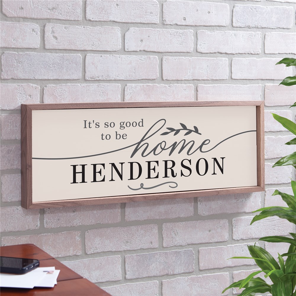 Wall Decor For Home | Wood Framed Sign With Name
