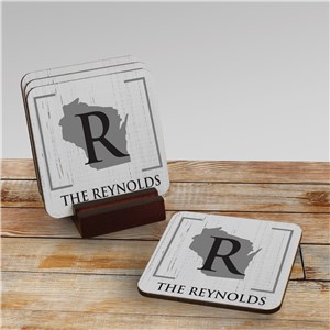Personalized Drink Coasters | Personalized State Coasters