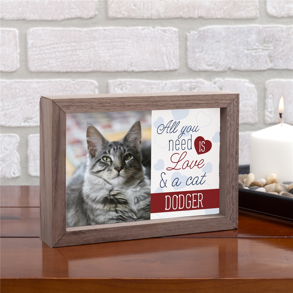 Personalized cat photo keepsake
